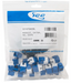 25-pack of blue ICC Cat6A HD keystone jacks for network cabling installations and structured cabling systems