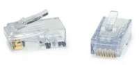 ezEX48 STP external ground connector with 50 shielded twisted pair cables in bulk jar packaging