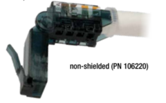 Platinum Tools Cat6A unshielded flex connector non-shielded model 106220 with flexible strain relief boot