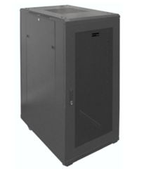 CBTF-FL27U-32 standing network server cabinet with solid front and rear doors for secure equipment housing