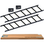 Two-pack ladder rack 5-inch cable runway straight sections with butt splice kit for structured cabling installations