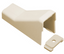 Ivory 3/4 inch raceway ceiling entry clip with mounting bracket attachment for cable management