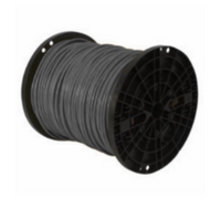 ICC Cat5e 350 MHz plenum rated network cable spool - 1000 feet grey structured cabling