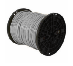 Cat5e plenum rated network cable on black spool, 1000 feet white structured cabling Main image