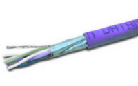 Cat 6 600MHz FTP Riser (CMR) Shielded Cable - 1000ft Reel - Purple