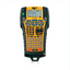 RHINO 6000 handheld label printer with yellow and black body, LCD display, and full QWERTY keyboard for network cabling labe…