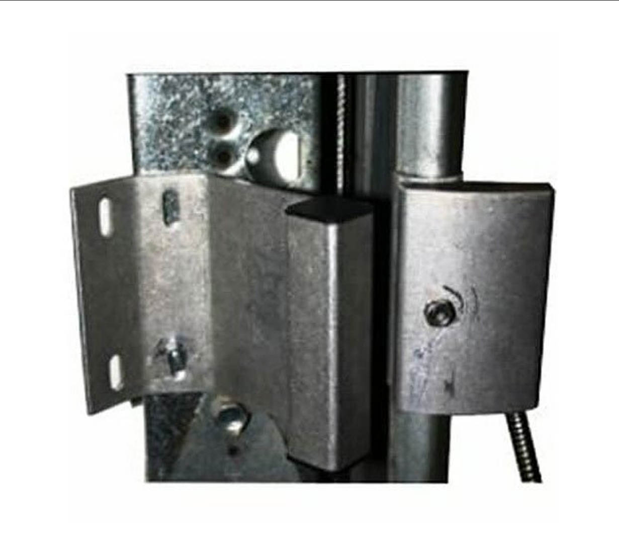 DC-4811 overhead magnetic contact with 24-inch armored cable, metal housing with mounting bracket and connector