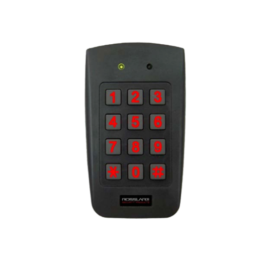 AYC-F64 backlit PIN and PROX reader controller with 12 red illuminated buttons and dual indicator lights Main image