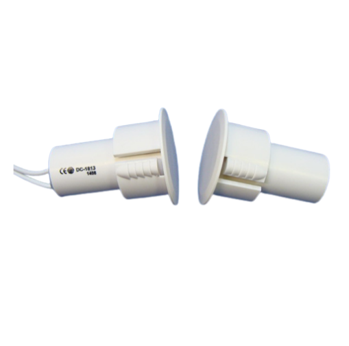 DC-1813 magnetic door contact sensor with 3/4 inch gap press-fit steel mounting for security systems Main image