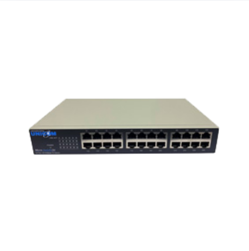 UNI-FEP-32024T 24-port fast ethernet switch with 10/100BASE-TX ports for network cabling infrastructure