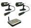 FreeCam2 wireless camera kit with two black bullet cameras, receiver unit, and cables for indoor/outdoor surveillance