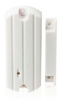 SM-87B wireless door and window sensor with white casing and magnetic contact strip for security systems Main image