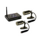 SM-202T 2.4GHz wireless surveillance system with base station receiver and two outdoor bullet cameras with stands