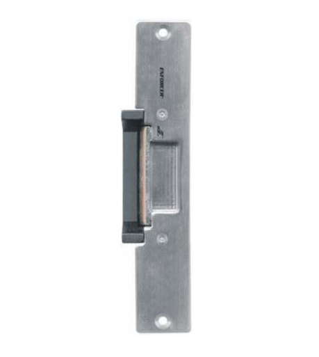 SD-994C electric door strike for wood doors, 12VDC, fail-safe/fail-secure mechanism with metal mounting plate