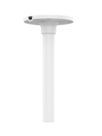 TR-CM24-IN aluminum pendant mount for fixed dome cameras with adjustable mounting bracket and white pole
