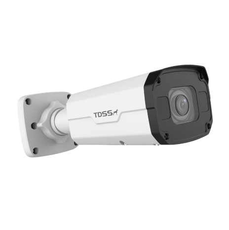 TDOBIM550M-AI 5MP bullet network camera with white cylindrical body and dark lens housing, mounted on bracket Main image