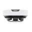 TDODIM2050MA-AI white and black dome network camera with quad 5MP sensors and panoramic viewing capability