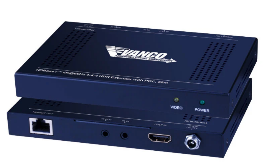 Vanco  HDBaseT™ 4K@60Hz, 4:4:4 Chroma, HDR Extender