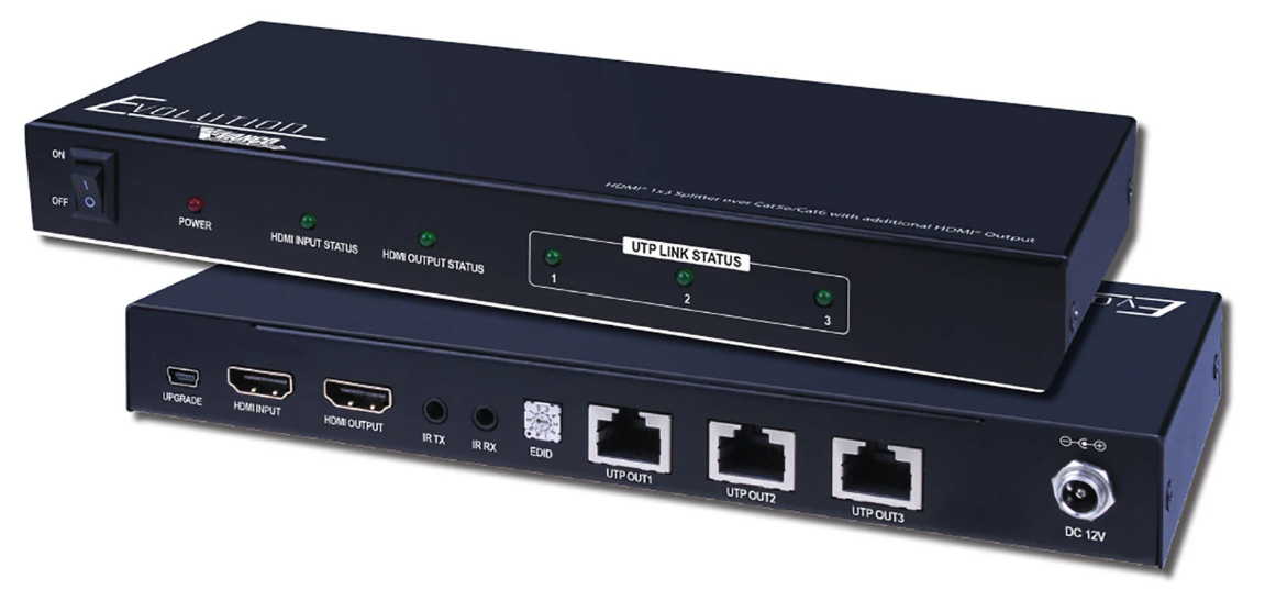 Vanco Evolution HDMI® 1×3 Splitter over Cat5e/Cat6 Cable with Additional HDMI® Output Main image