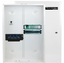 Wavenet Metal ENCLOSURE WITH HINGED DOOR & SCREW-ON OPTION, W/LOCK & KEYS, INCL 8-PORT,CAT6 DATA, 8 PORT VOICE MODULE & 6-PORT 2 GHz VIDEO SPLITTER - 28"