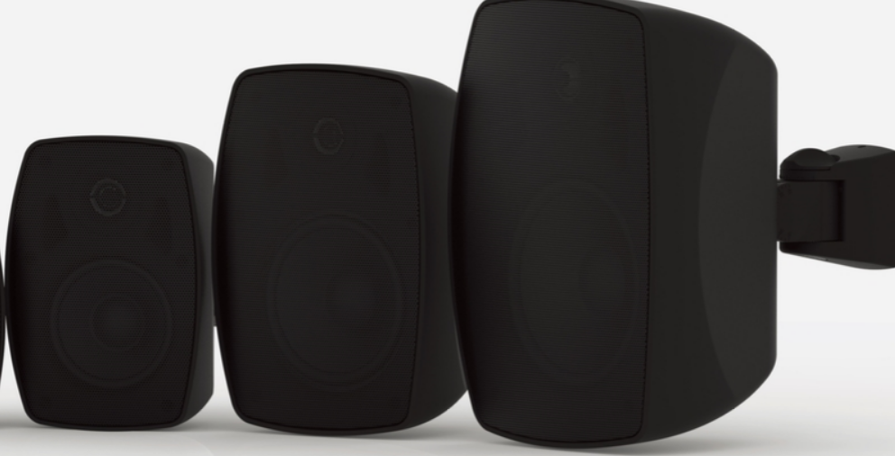 OWI Outdoor/Indoor SX SERIES: (70 Volts / 8 Ohms Combination) Surface Mount Speakers - 2 Each / 1 Pair - 6.5" - Black Main image