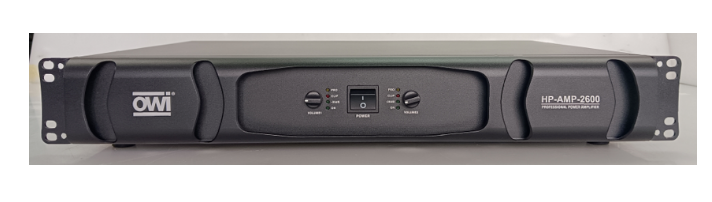 OWI Amplifier, 2 x 600 Watt amplifier at 70 volts - 2 x 1000 watts 8 ohms and 100 volts Main image