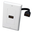 Single HDMI® Pigtail Decor Wall Plate