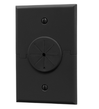 Midlite 1 -Gang Splitport w/Grommet, BLACK