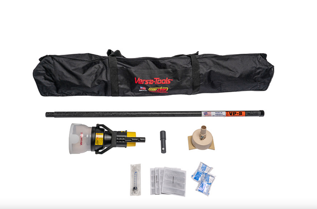 Versa-Tools 8ft Fiberglass Enclosed Delivery with Heat Detector Tester Kit.