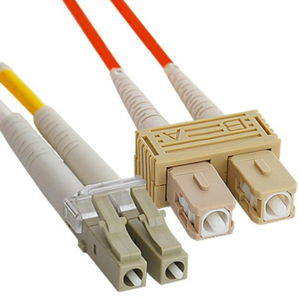 ICC LC-SC Duplex MM 62.5/125 OM1 Fiber Patch Cable - 5 Meter