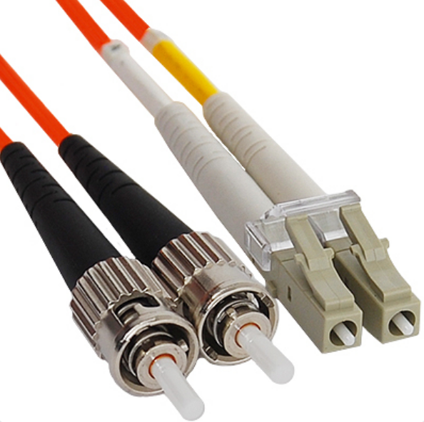 ICC LC-ST Duplex MM 50/125 OM2 Fiber Patch Cable - 10 Meter
