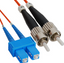 ICC SC-ST Duplex MM 50/125 OM2 Fiber Patch Cable - 1 Meter