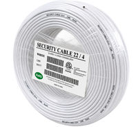 #22/4 Stranded Unshielded Riser (CMR) Security Cable - 500 ft Coilpak- White