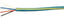 Cresnet control yellow 22-2 shielded cable with drain wire and 18-2 conductor, 1000ft spool for structured cabling