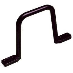 Black medium D-ring cable distribution bracket, 3.25 inches wide and deep, for structured cabling management Main image