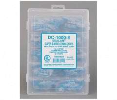 Dolphin Super B Connectors Gel 1000-pack box containing blue gel-filled network cable connectors for structured cabling inst… Main image