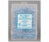 Dolphin Super B Connectors Gel 1000-pack box containing blue gel-filled network cable connectors for structured cabling inst…