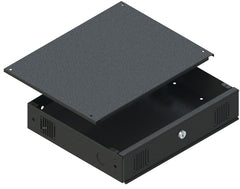 VMP Mobile/Rackmount DVR Lockbox with open drawer showing secure storage compartment for network equipment Main image