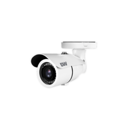 DWC-B6563WTIRW 5MP bullet security camera with white housing, vari-focal lens, and infrared night vision capability