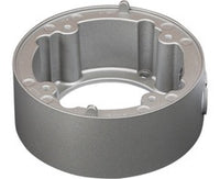 Digital Watchdog gray junction box for bullet cameras with cylindrical design and mounting bracket