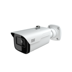 DWC-MB95Wi28TW 5MP bullet IP camera with white housing, fixed lens, and IR illumination mounted on bracket Main image