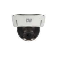 DWC-V6563WTIR white dome security camera with dark lens and IR capability for network surveillance