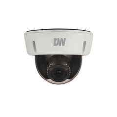 DWC-V6563WTIR white dome security camera with dark lens and IR capability for network surveillance