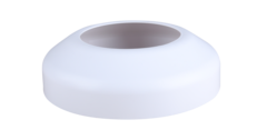White decorative ring for V7 ultra low-profile vandal dome camera with gray center opening Main image