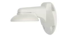 Ivory wall mount bracket for V7 ultra low-profile vandal dome camera with curved shade design