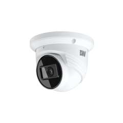 DWC MEGApix 4MP white turret IP camera with fixed lens and IR illumination for network surveillance Main image