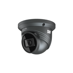DWC MEGapix 4MP turret IP camera with fixed lens and IR in black, mounted on ceiling Main image