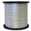 Muletape 2500 LB capacity 5/8 inch x 3000 foot reel of white structured cabling duct tape on black base
