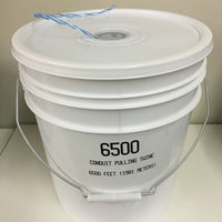 TYG-6502P spiral twine 6,500 feet white pail with handle and product label