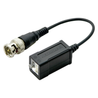 Seco-Larm passive 4-in-1 HD video balun with BNC connector and 6-inch pigtail cable for structured cabling